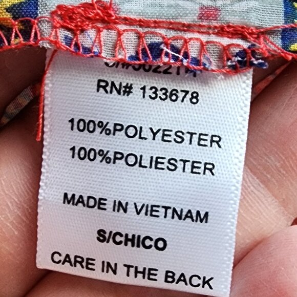 Love Tree Sheer Red Bohemian Style Open Blouse Size Small - Picture 9 of 15